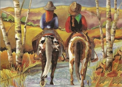 Cowgirls in den Bergen