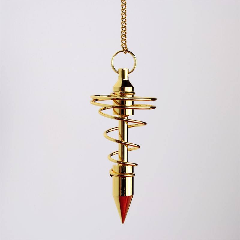 Spiral Pendel Messing 28x65mm 4051