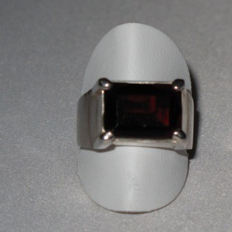 Granat Silberring 57