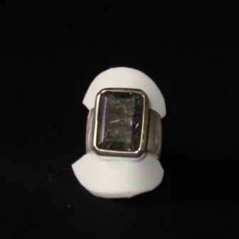 Turmalinquarz Fingerring in Silber