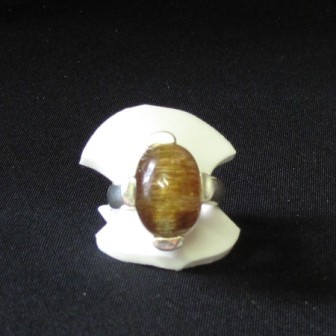 Rutilquarz Silber Fingerring 58 