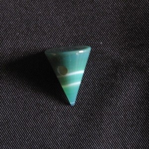 Achat grün Kegel Anhänger 