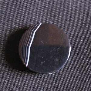 Achat schwarz Kreisanhänger