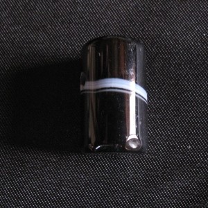 Achat schwarz Tonne Anhänger