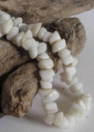 Achat weiss Splitterkette gross 45cm