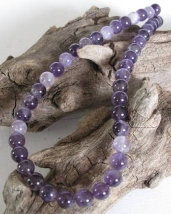 Amethyst Babykette 8x37 cm hell - dunkel