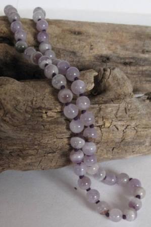 Amethyst Halskette Chevron 10mm x 80cm