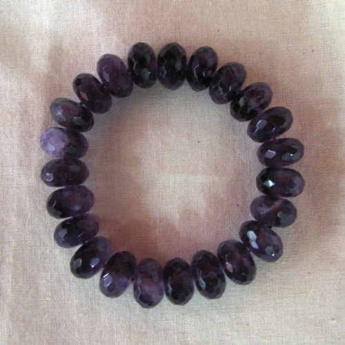 Amethyst Armband Rondo 18 fazzettiert 