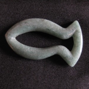 Fisch offen Aventurin Anhänger