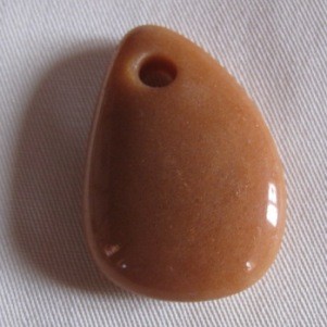 Aventurin orange Tropfen gebohrt Anhänger