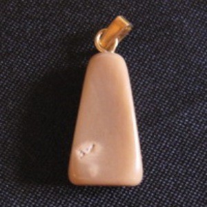 Bambus Koralle Trapez  Anhänger