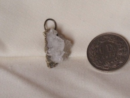 Bergkristall Stüffeli  Silber Anhänger