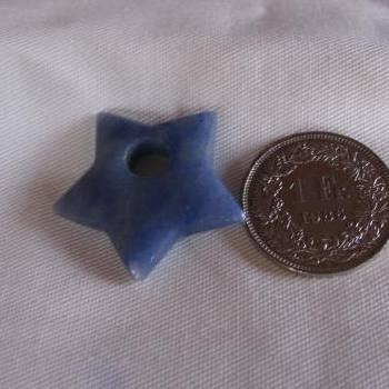 Blauquarz Stern klein Anhänger