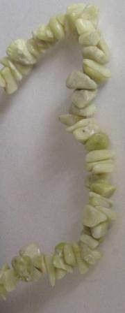 Calcit grün Splitterkette 90cm grob