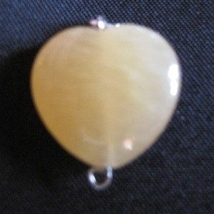 Calcit Herz Stiftli Anhänger