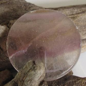Fluorit Chakra Scheibe rund