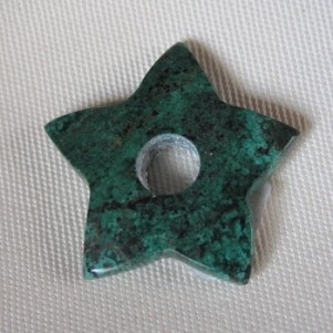 Chrysokoll Stern gross Anhänger 