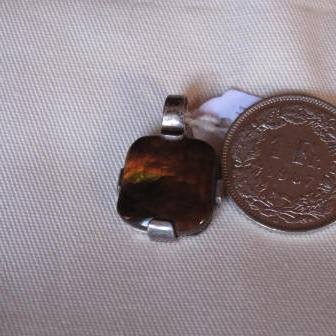 Feueropal Silber Anhänger