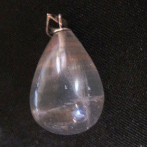 Fluorit Tropfen Silberanhänger 