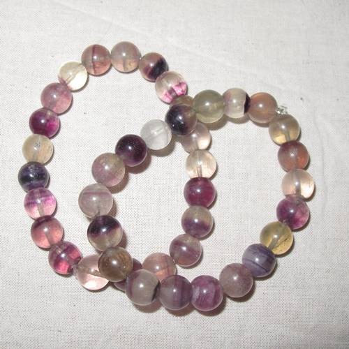 Regenbogen Fluorit Armband 10mm