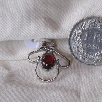 Granat Blume Anhänger