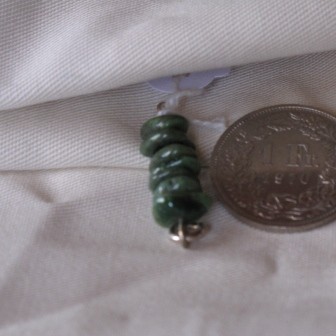 Granat grün Splitter Anhänger