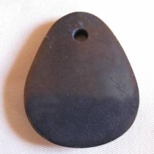 Hämatit Anhänger Scheibe mit Loch