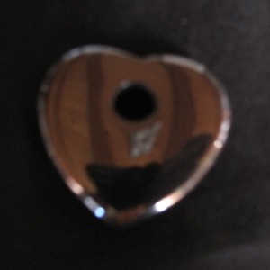 Hämatit Herz gross mit Loch