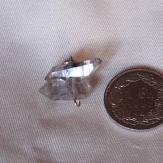 Herkimer Diamant Doppel Anhänger 