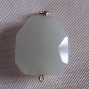 Jade Blättli fazzetiert Anhänger