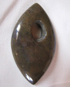 Jaspis grün Blattli gross