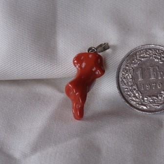 Koralle rot Ast Anhänger Nr. 10