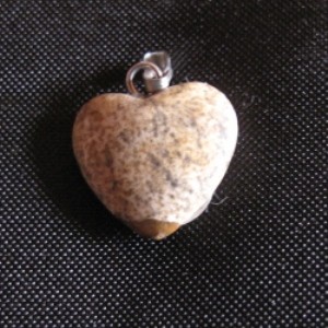 Landschaftsachat Herzli klein Anhänger