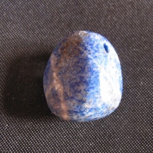 Lapilazuli Trommelstein gebohrt Anhänger