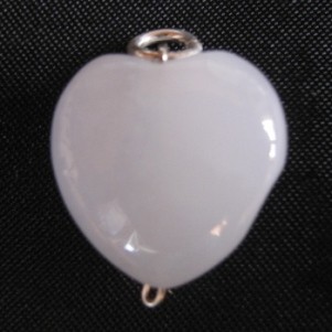 Milchquarz Herz Anhänger