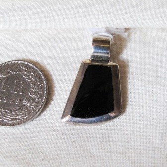 Onyx Silber Anhänger