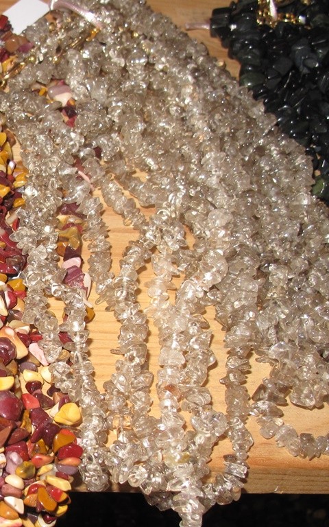 Rauchquarz Splitterkette 45cm Aktion