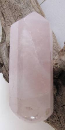 Rosenquarz Massagestab mit Spitze 7 
