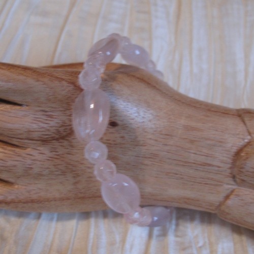 Rosenquarz Armband Plättli