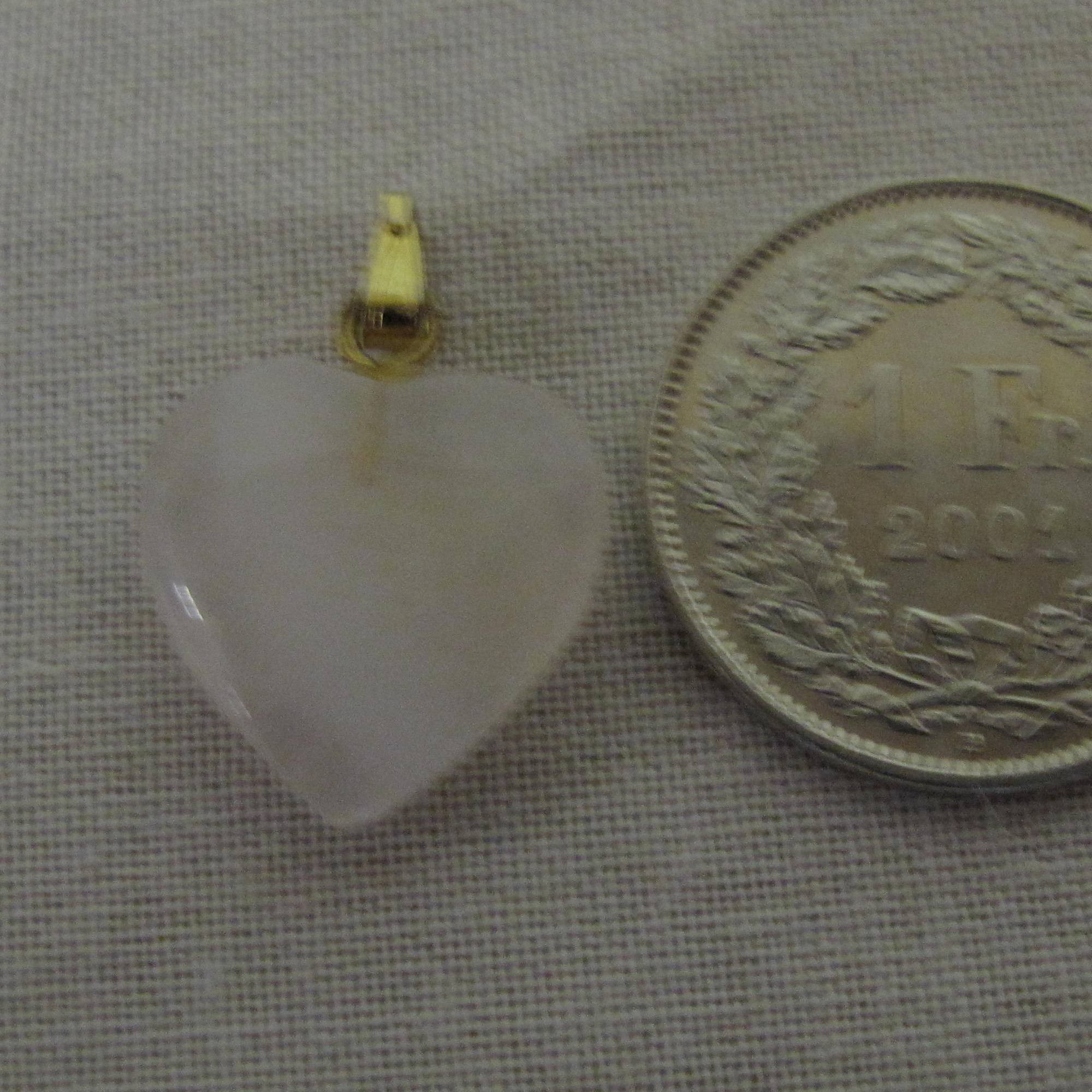 Rosenquarz Herz 15mm