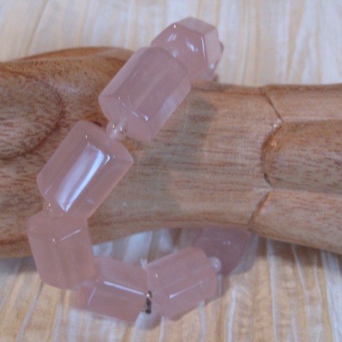 Rosenquarz Madegaskar Armband 