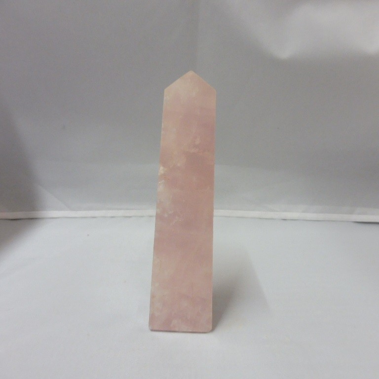 Rosenquarz Obeliske 134mm x 33mm