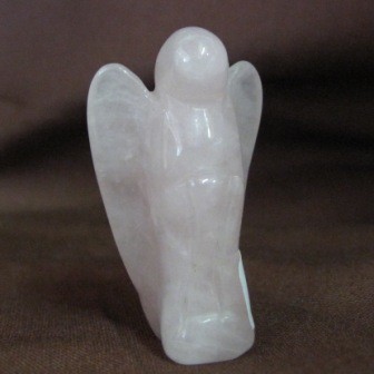Rosenquarz Engel stehend 3,5cm