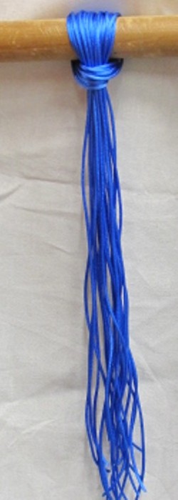 Seidenbändel 3 x türkisblau