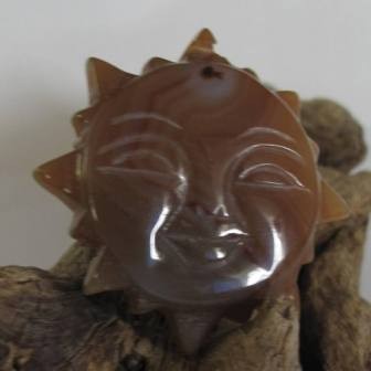 Achat Sonne klein Anhänger 