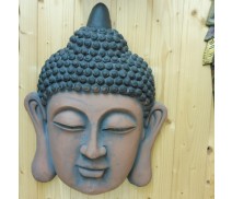 Buddha Kopf braun mit grossen Ohren