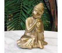 Buddha golden sitzend 15cm