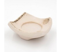 Keramikständer für Heilkräuterkerzen - weiss - Spirale