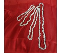 Howlith natur Halskette Splitter 60cm