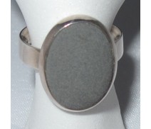 Lava grün Fingerring oval ca. 20x16mm vom Ätna Grösse 586